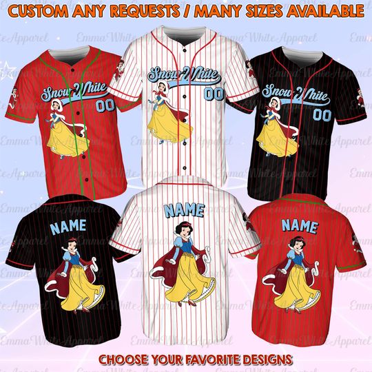 Discover Snow White And Seven Dwarfs Christmas Jersey, Snow White Princess Xmas Jersey, Snow White Claus Christmas Shirt, Christmas 2025 Party Shirt