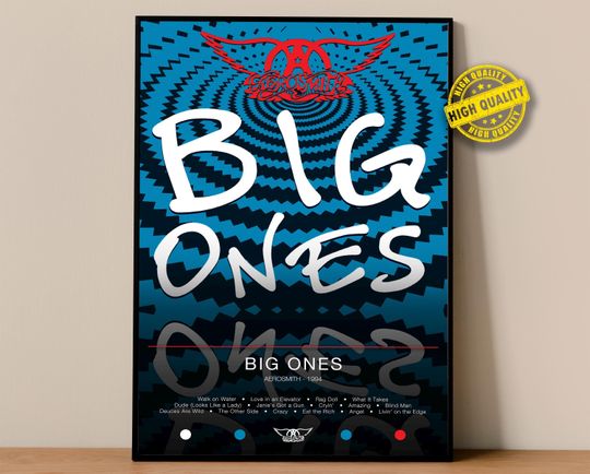 Discover Aerosmith Poster | Big Ones Poster | Album Poster Prints | Wall Decor Posters