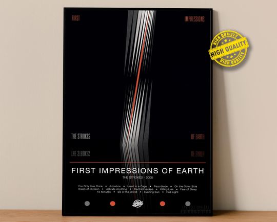 Discover The Strokes Poster | First Impressions of Earth Poster | Album Poster Prints