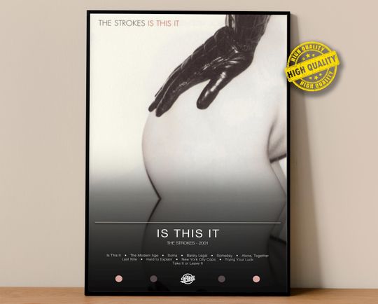 Discover The Strokes Poster | Is This It Poster | Album Poster Prints | Wall Decor Posters