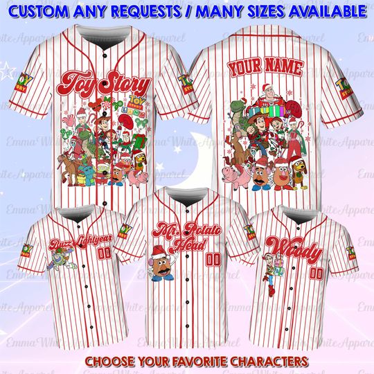 Discover Disne Toy Story Christmas Jersey, Toy Story Rex Christmas Shirt, Toy Story Woody Bullseye Christmas Shirt, Disney Christmas Holiday Trip