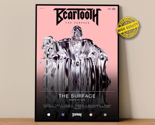 Beartooth Poster | The Surface Poster | Album Poster Prints | Wall Decor Posters