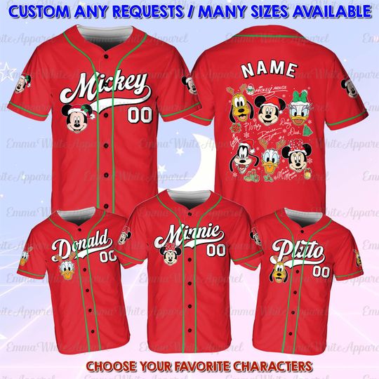 Disney Mickey And Friends Christmas Head Jersey, Mickey And Friends Christmas Jersey, Donald Goofy Xmas Shirt,  Mickey Very Merry Christmas