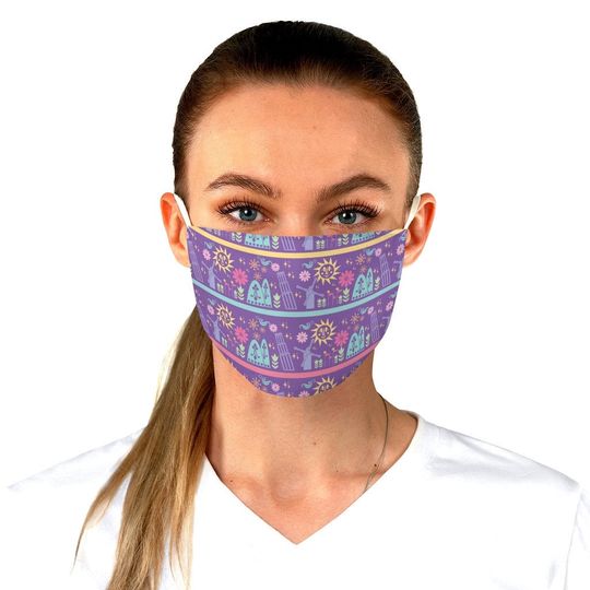 Discover Small World Purple Face Mask Adjustable | disney world theme park magic kingdom disneyland small world face mask