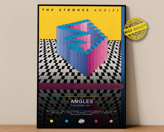Discover The Strokes Poster | Angles Poster | Album Poster Prints | Wall Decor Posters | Album Cover | Rock Music Poster