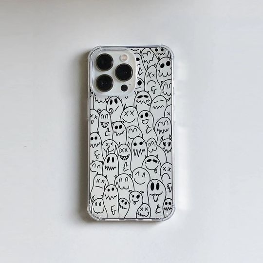 Discover Funny Monsters Halloween iPhone Case: Shockproof Silicone