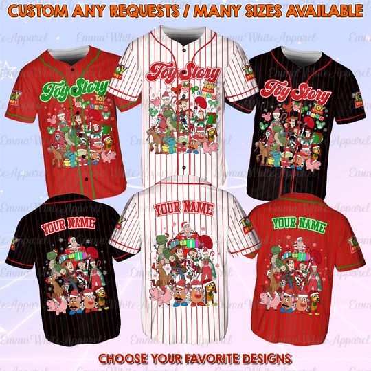 Discover Disney Toy Story Christmas Lights Jersey, Jessie And Bullseye Christmas Shirt, Buzz Lightyear Christmas Jersey, Disney Xmas Trip Shirt