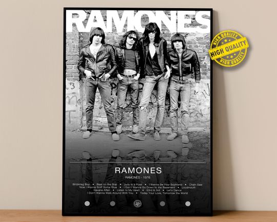 Discover Ramones Poster | Ramones Poster #18105 | Album Poster Prints | Wall Decor Posters | Album Cover | Rock Music Poster
