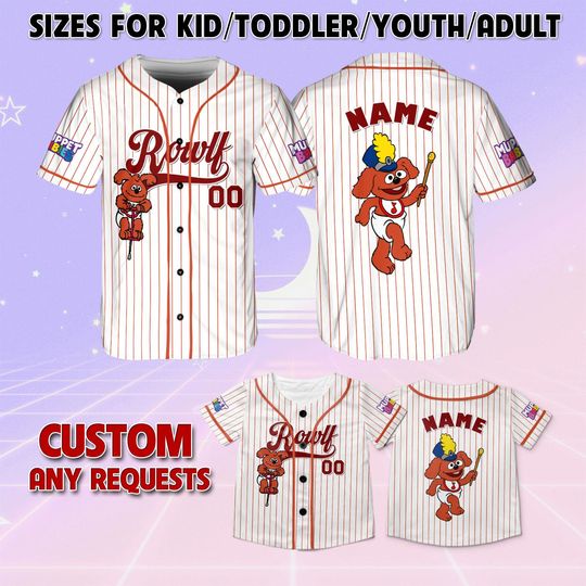 Discover Muppets Babies Rowlf Baseball Jersey, Rowlf Birthday Jersey, Muppets Babies Disney Jersey, Rowlf Christmas Jersey, Disney Family Shirt