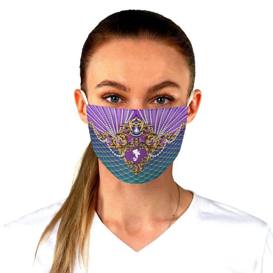 Discover Ariel Ornate Face Mask Adjustable | disney little mermaid ariel theme park wedding cosplay face mask