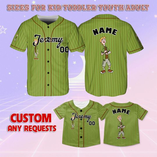 Phineas And Ferb Jeremy Baseball Jersey, Jeremy Birthday Jersey, Phineas And Ferb Disney Baseball Jersey, Jeremy Christmas Jersey