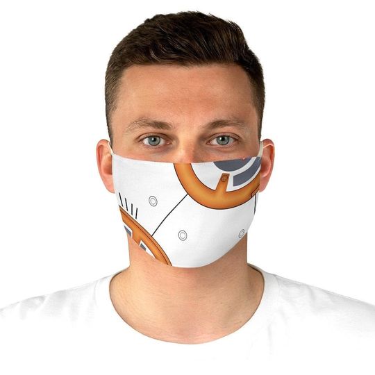 Discover Space Wars Orange Droid Face Mask Adjustable | disney star wars bb8 droid theme park cosplay costume face mask