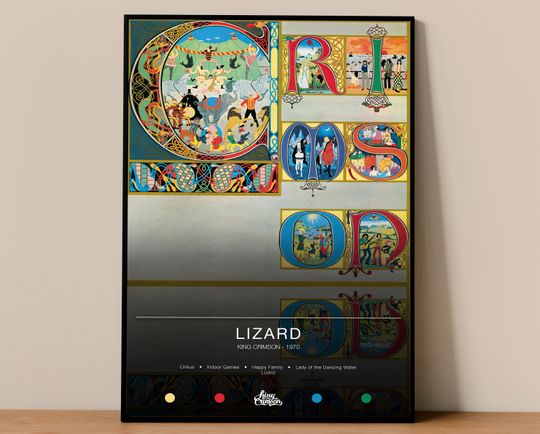 Discover king krimson Poster | Lizard Poster | Album Poster Prints | Wall Decor Posters | Album Cover | Rock Music Poster