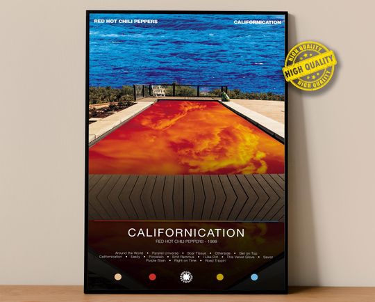 Red Hot Chili Peppers Poster | Californication Poster | Album Poster Prints