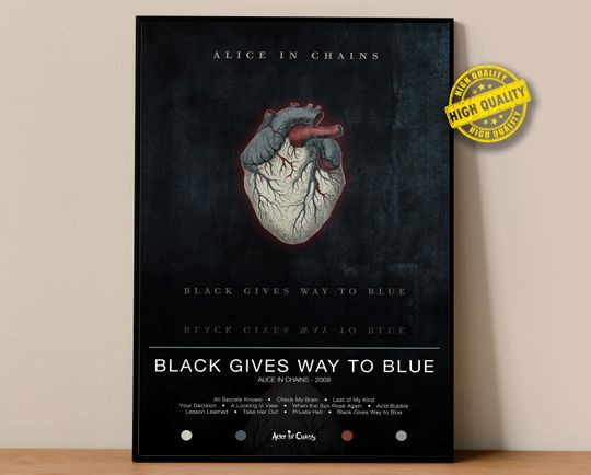 Discover ALC Band Poster | Black Gives Way to Blue Poster | Album Poster Prints | Wall Decor Posters | Album Cover | Rock Music Poster