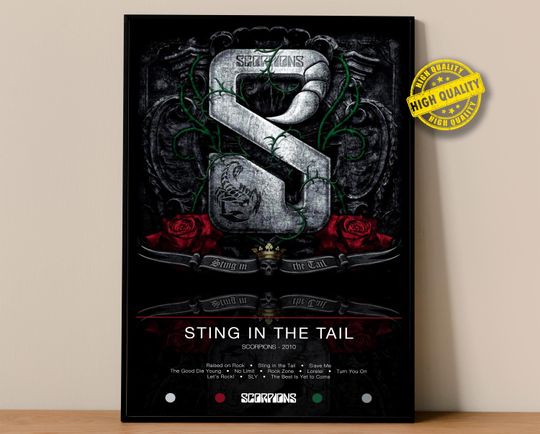 Discover Scorpions Poster | Sting in the Tail Poster | Album Poster Prints | Wall Decor Posters | Album Cover | Rock Music Poster