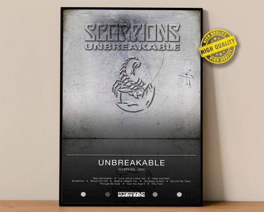 Discover Scorpions Poster | Unbreakable Poster | Album Poster Prints | Wall Decor Posters | Album Cover | Rock Music Poster