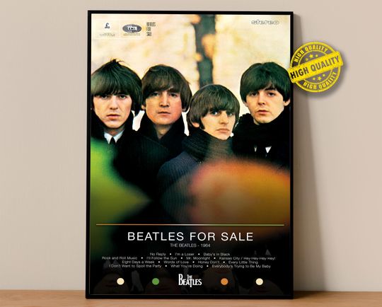 The Beatles Poster | Beatles For Sale Poster | Album Poster Prints | Wall Decor Posters