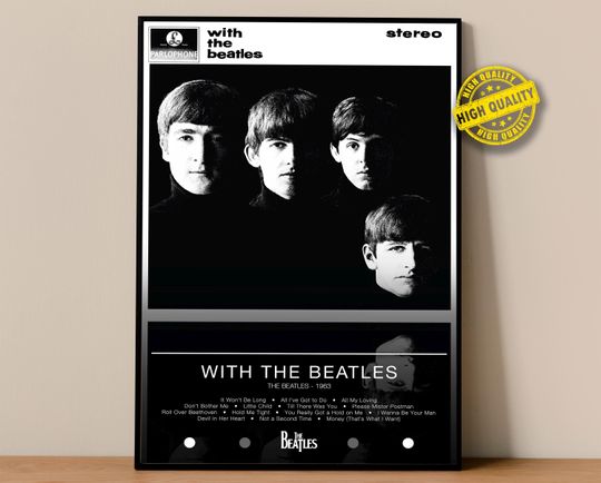 The Beatles Poster | With The Beatles Poster | Album Poster Prints | Wall Decor Posters