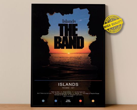 Discover The Band Poster | Islands Poster | Album Poster Prints | Wall Decor Posters | Album Cover | Rock Music Poster