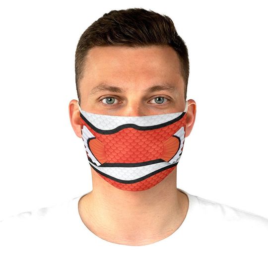 Discover Nemo Face Mask Adjustable | disney finding nemo orange fish theme park cosplay costume outfit face mask