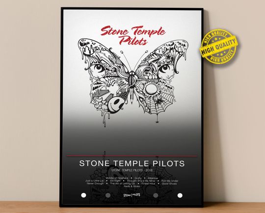 Discover Stone Temple Pilots Poster | Stone Temple Pilots Print | Album Poster Prints | Wall Decor Posters | Album Cover | Rock Music Poster