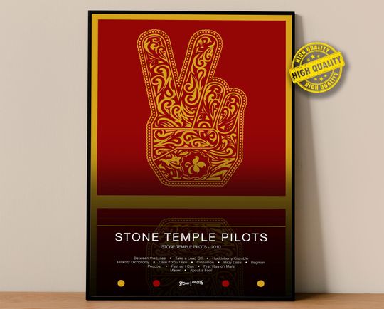 Discover Stone Temple Pilots Poster | Stone Temple Pilots Print | Album Poster Prints | Wall Decor Posters | Album Cover | Rock Music Poster