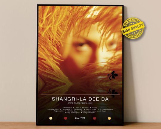 Discover Stone Temple Pilots Poster | Shangri-LA DEE DA Poster | Album Poster Prints | Wall Decor Posters | Album Cover | Rock Music Poster