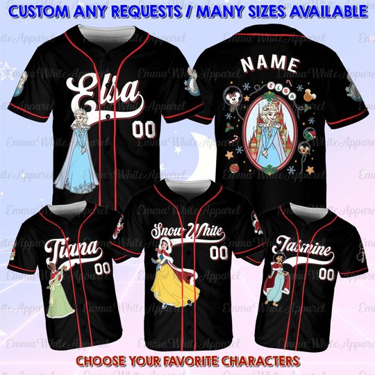 Discover Disney Princess Santa Christmas Jersey, Besties Merry Christmas Matching Shirt, Disney Princess Mirror Christmas Shirt, Belle Ariel Aurora