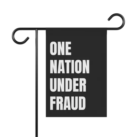 Anti Trump House Flag, Nation Under Fraud Yard Banner, Protest Flag, Felon Sign