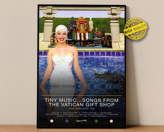 Discover Stone Temple Pilots Poster | Tiny Music...Songs From The Vatican Gift Shop Poster | Album Poster Prints | Album Cover | Rock Music Poster