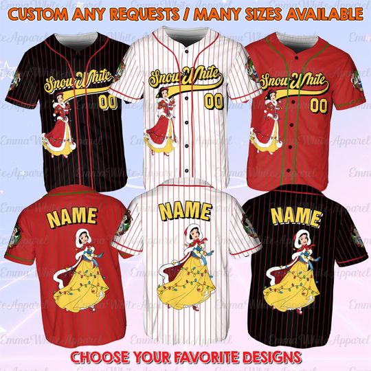 Discover Princess Snow White Christmas Jersey, Disney Snow White Christmas Lights Jersey, Xmas Walt Disney Trip Shirt, Magic Kingdom Christmas Shirt