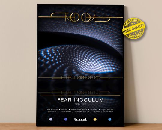Discover Tool Poster | Fear Inoculum Poster | Album Poster Prints | Wall Decor Posters | Album Cover | Rock Music Poster