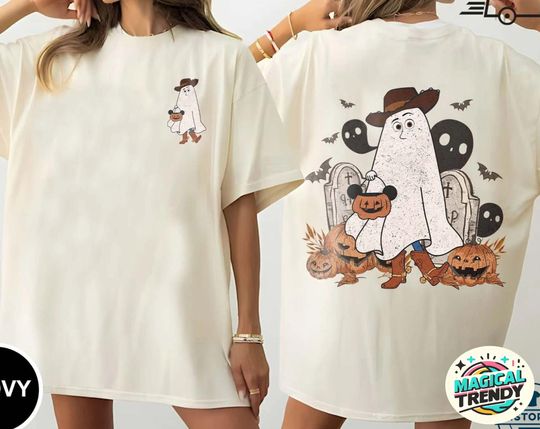 Discover Vintage Disneyland Halloween Double Sided Shirt, You Got A Friend In Me, Toy Story Ghost Halloween Tee, Disney Halloween Matching Shirt