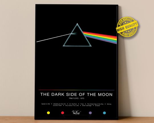Discover Pink Floyd Poster | The Dark Side of the Moon Poster #16407 | Album Poster Prints | Wall Decor Posters | Album Cover | Rock Music Poster