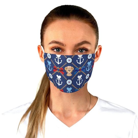 Discover Duffy Nautical Bears Face Mask Adjustable | disney theme park duffy bear nautical beach cosplay costume face mask