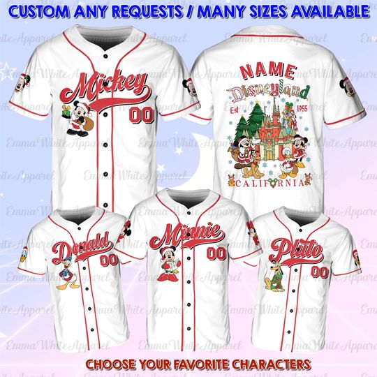 Discover Disneyland Mickey And Friends Christmas Jersey, Mickey And Minnie Castle Jersey, Pluto Goofy Claus Xmas Shirt, Disney Christmas Family Shirt