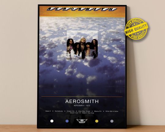 Discover Aerosmith Poster | Aerosmith Poster | Album Poster Prints | Wall Decor Posters | Album Cover | Rock Music Poster