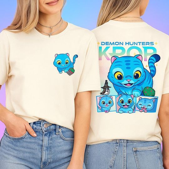 Discover Demon Hunters T-Shirt  Cute Tiger Bird & Vase Graphic Tee  Funny Y2K Korean Style Cotton Top  Casual Crew Neck Unisex Shirt