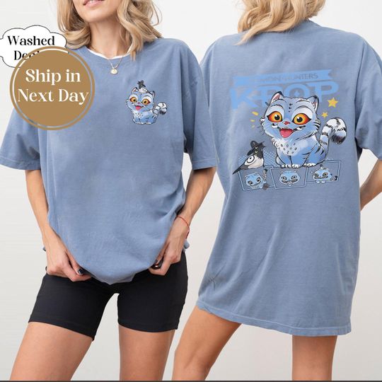 Demon Hunter Tiger shirt, Derpy the Tiger And Bird Demon Hunter Tiger Tee, Hunters Tiger fan, Kpop Saja Boys