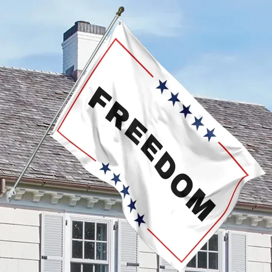 Discover Freedom Charlie Kirk House Flag, Activist & Human Rights Support Flag