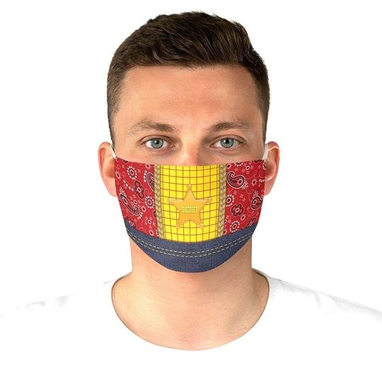 Discover Toy Story Woody Face Mask Adjustable | disney world disneyland pixar cowboy sheriff cosplay costume outfit clothes apparel