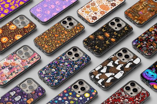 Discover Halloween Phone Case | Fall Phone Case | Fall Gift Ideas for Her | Gothic iPhone 16e 15 14 13 Pro Max | Galaxy S25 | Pixel 9 Pro, 8 Pro