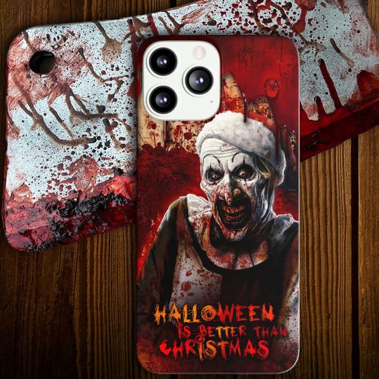 Discover Art the Clown Flexi Phone Case, Horror Phone Accessories, Scary Clown Gifts, Halloween Phone Cases, Creepy