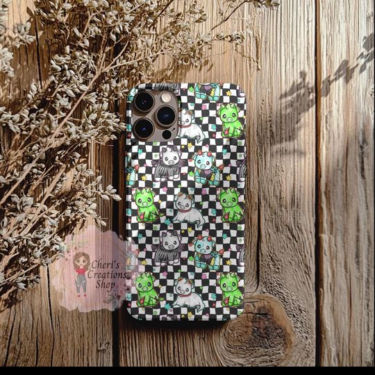 Cow Nightmare Before Christmas Phone Case  Cows Dressed as Jack Skellington, Sally, Oogie Boogie & Zero  Halloween Cute Spooky Phone Cover