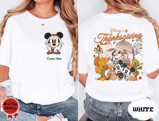 Disney Thanksgiving Shirt, Mickey And Friends Thanksgiving T-shirt, Pumpkin Spice Season, Cute Fall Tee, WDW Disneyland Trip