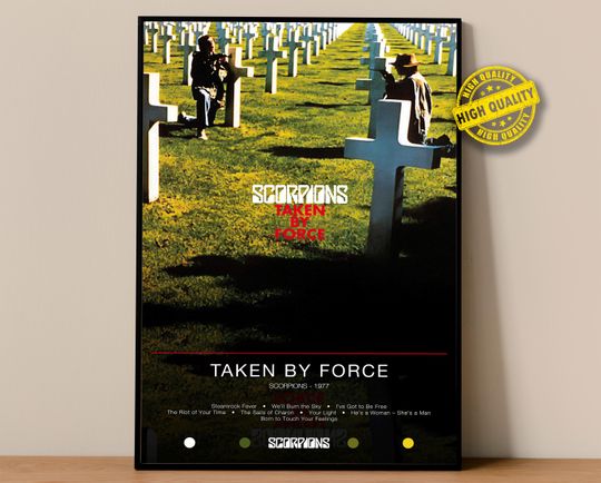 Discover Scorpions Poster | Taken By Force Poster | Album Poster Prints | Wall Decor Posters | Album Cover | Rock Music Poster