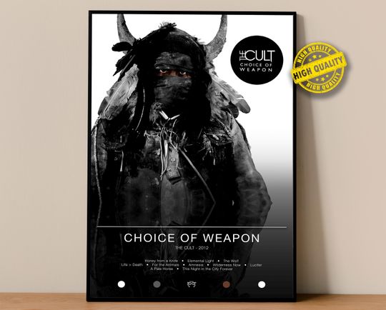 Discover The Cult Poster | Choice of Weapon Poster | Album Poster Prints | Wall Decor Posters | Album Cover | Rock Music Poster