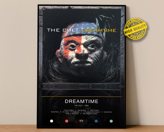 Discover The Cult Poster | Dreamtime Poster | Album Poster Prints | Wall Decor Posters | Album Cover | Rock Music Poster