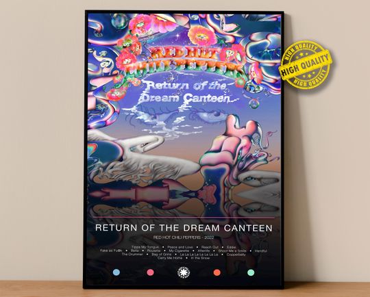 Red Hot Chili Peppers Poster | Return of the Dream Canteen Poster | Album Poster Print